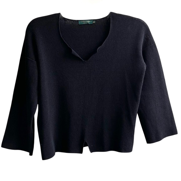 GAELTARRRA IRELAND Lightweight V Neck 3/4 Sleeve Sweater XL - Picture 1 of 6